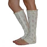 Lace Wear Leg Warmers - Off White