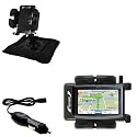 Magellan Maestro 4350 Auto Bean Bag Dash Holder with Car Charger - Uses Gomadic TipExchange