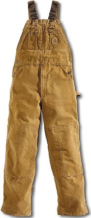 Buy Mens CARHARTT Bib Overalls Unlined Work Jeans (ALL COLORS) (Sizes 28x30 - 50x36) SPR-SUM FAL-WIN now!