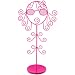Jewelry Stand Holder Organizer Necklaces Bracelets Rings Stylish Girl Hot Pink