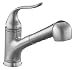 KOHLER K-15160-G Coralais Single Control Pullout Spray Kitchen Sink Faucet, Brushed Chrome