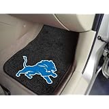 Detroit Lions Printed Carpet Car Mat 2 Piece Set 