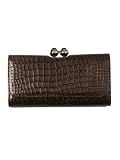 Ted Baker Ted Baker Benita Crystal Top Croc Matinee Purse - Chocolate