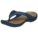 crocs Athens Thong Sandal,Navy/Khaki,Men's 9 M/Women's 11 M