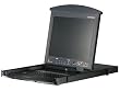 ATEN KL1516M 16-Port 17-Inch Dual Rail LCD Cat5 KVM Switch with Extra Console Port (Black)