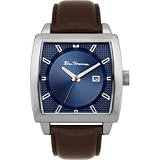 Ben Sherman Men's Quartz Watch with Blue Dial Analogue Display and Brown Leather Strap R819.03BS