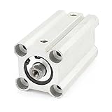 uxcell エアシリンダ アルミニウム材質 アルミハウジング シングルロッド KCQ2B20-50