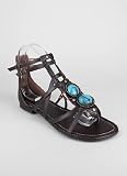 Strappy Medallion Stone Sandal