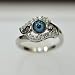 Silver & Cz Evil Eye Ring
