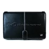 Black Leather Cover Case Pouch Notebook Mini Laptop Protector with Magnetic Flap Closure for HP Mini 2140