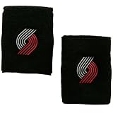adidas Portland Trail Blazers Black Team Logo Wrist Sweatband