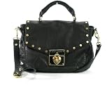 Betsey Johnson Heart of Mine Satchel (Black)