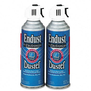 Endust 248050 - Compressed Gas Duster, 2 10oz Cans/Pack