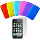 Daffodil IPC610 – iPhone Skins 3G / 3Gs – 6er Pack Silikon Hüllen – Puzzle Design – Display Schutzfolie beiliegend