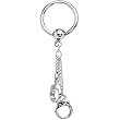 Stainless Steel Handcuffs Dangle Captive Ring