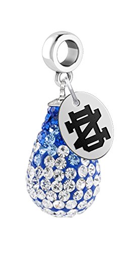 University of Notre Dame Fighting Irish Crystal Dangle Bead Charm - Fits All Bracelets