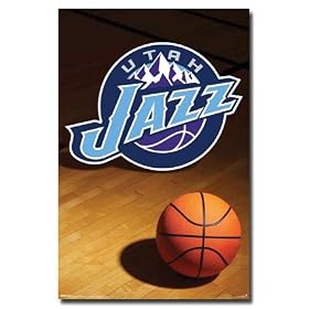 Utah Jazz (Logo, Basketball) Sports Poster Print - 24" X 36"