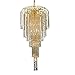 Elegant Furniture Falls 9 Light Gold Chandelier Clear Swarovski Elements Crystal