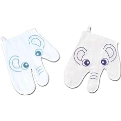 初めて!  赤ちゃんが喜ぶ良品シリーズ パペットガーゼでふいちゃうゾウ!  (ガーゼ)