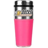 Anaheim Ducks NHL 16oz Travel Tumbler with Pink Sleeve