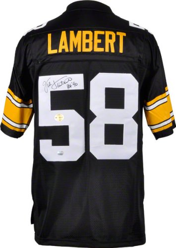 Mounted Memories Pittsburgh Steelers Jack Lambert Signed 1990 Hall of Fame Jersey