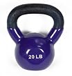 J Fit 20-Pound Premium Vinyl Kettlebell