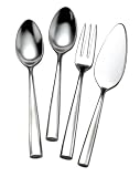 Couzon Stainless Steel Flatware Silhouette Bright 4 Piece Serving Set