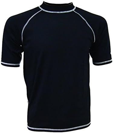 Licensed Mart Men's GB Rashguard UPF 50+ Swim Tee Black XL