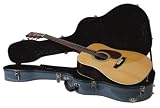 Guardian Fiberglass Case for Dreadnought Acoustic Guitar, Dark Grey