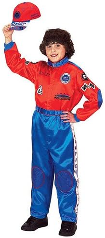 Jr. Champion Racing Suit w/Cap, size 12/14, (red/blue)