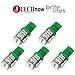 britelites Jtech 10x T5 3 SMD LED Green Instrument Panel Dash Light Bulb 74 17 18 37 70 2721