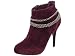 Reneeze VANE-1 Suede Upper Women's High-Heels Ankle Boots - Purple