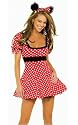 Ladies Minnie Mouse Fancy Dress Costume