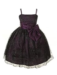 Girls Sleeveless Ankle Length Glittering Lace-Up Metallic/Satin/Tulle Party Dress 