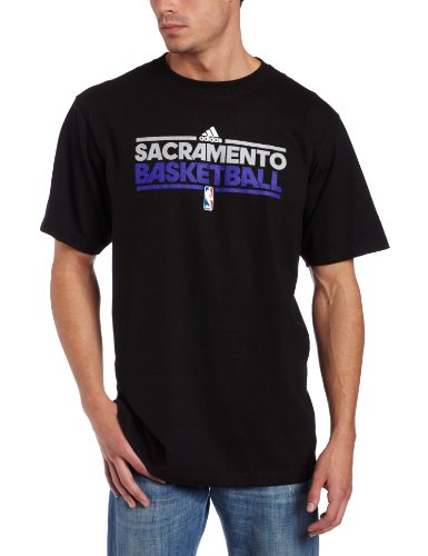 NBA Sacramento Kings Practice Short Sleeve Tee (Black, Large)