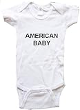 AMERICAN BABY - USA BABY - Country Series - White, Blue or Pink Onesie / Baby T-shirt