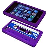 Cbus Wireless brand Purple/Blue Silicone Cassette Tape Case / Skin / Cover  ....