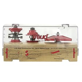 Freud 98-300 Three Piece Exterior-Interior Door Construction Set. Includes 99-267 Roundover R&S w... by Freud