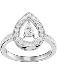 Boucheron Fine Womens Ring 18K White Gold Ava Pear JRG01051-52
