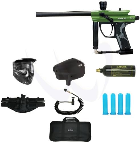 Spyder Kingman Fenix Paintball Marker Halo Extreme Package - Forest Green