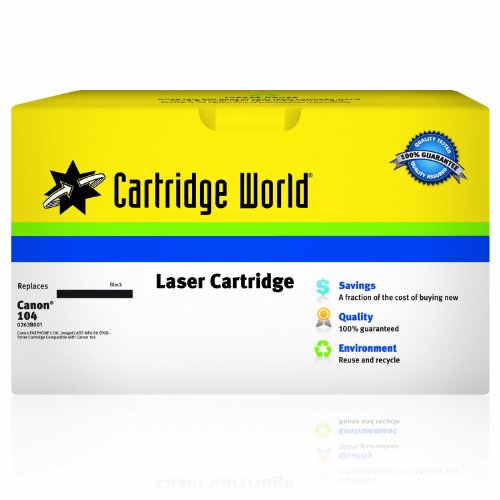 Cartridge World Remanufactured Toner Cartridge Replacement for CANON 104 (Black)