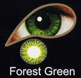 Coloured Contact Lenses with Free Solution & Case - Forest Green (1 Month)