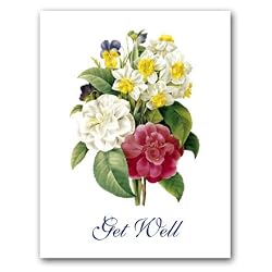 Bouquet de Camelias, Narcisses, et Pensees - Gift Enclosure Cards (set of 12)