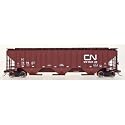 HO RTR 4750 3-Bay Ribbed Covered Hopper, CN
