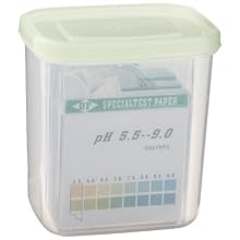 3B Scientific U29201 pH Indicator Paper Set, 0-14 pH Range (4 Pack of 100 strips)