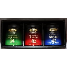 Gift Set - Premier's Tea Classic Pure Indian Teas - Round Caddy - Darjeeling - Nilgiri - Darjeeling Green