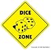 DICE ZONE -Sign- craps casino signs gambler game room