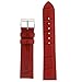 Watch Band Red Genuine Leather Crocodile Grain 14 millimeter Tech Swiss