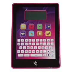 Idena 6468169 - Interaktives Kinder Lern Pad rosa mit 30 Programme