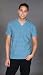 Diesel - V-Neck Tuan Service Mens T-shirt in Blue Stripe